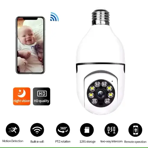 [CAM-BOM-01] Cámara de seguridad bombillo